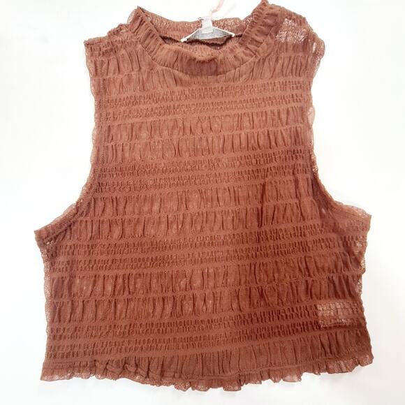 MORE TO COME Maxine Ruched Pant Set in Brown Small - Picture 9 of 14